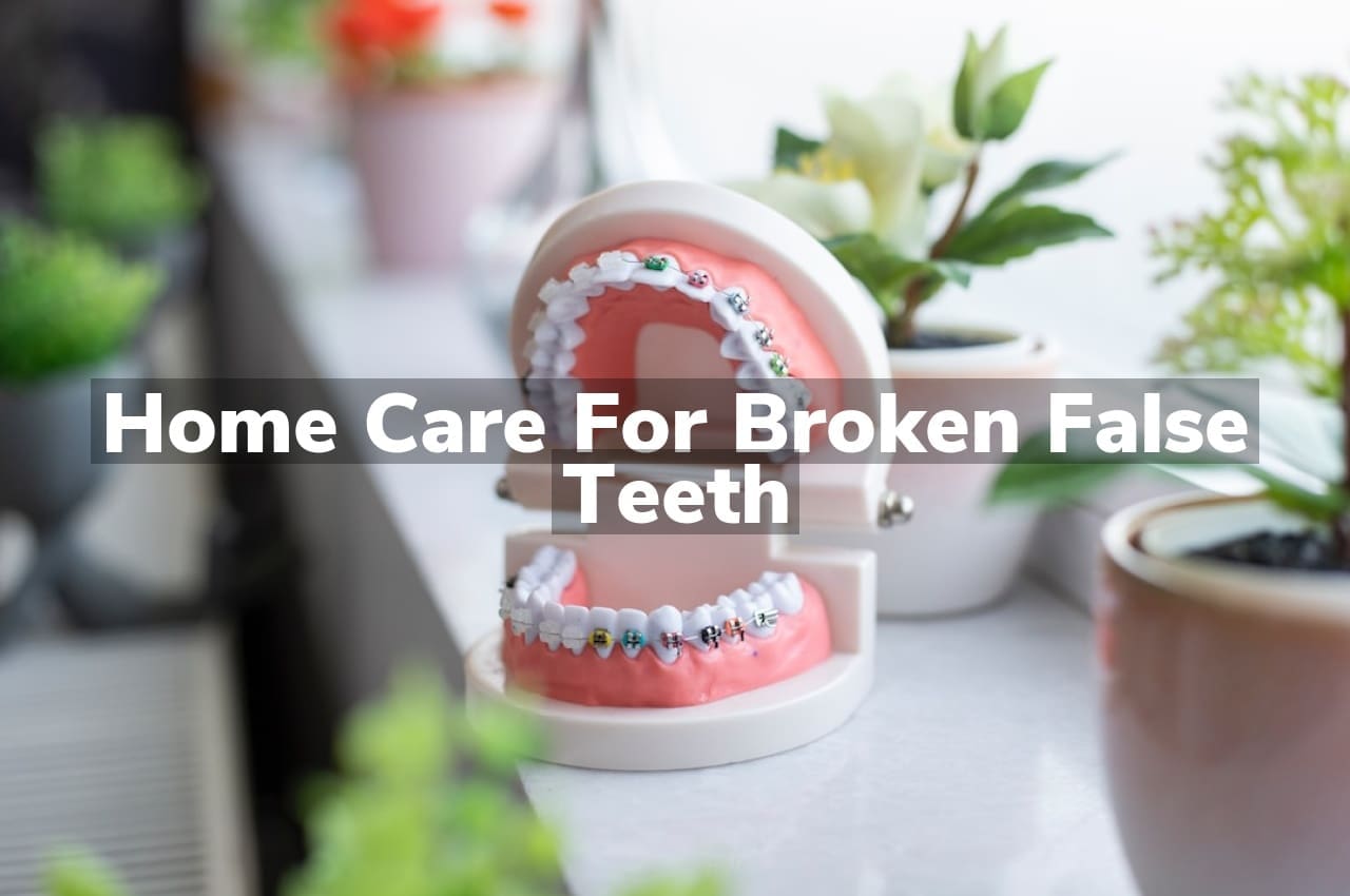 Home Care for Broken False Teeth